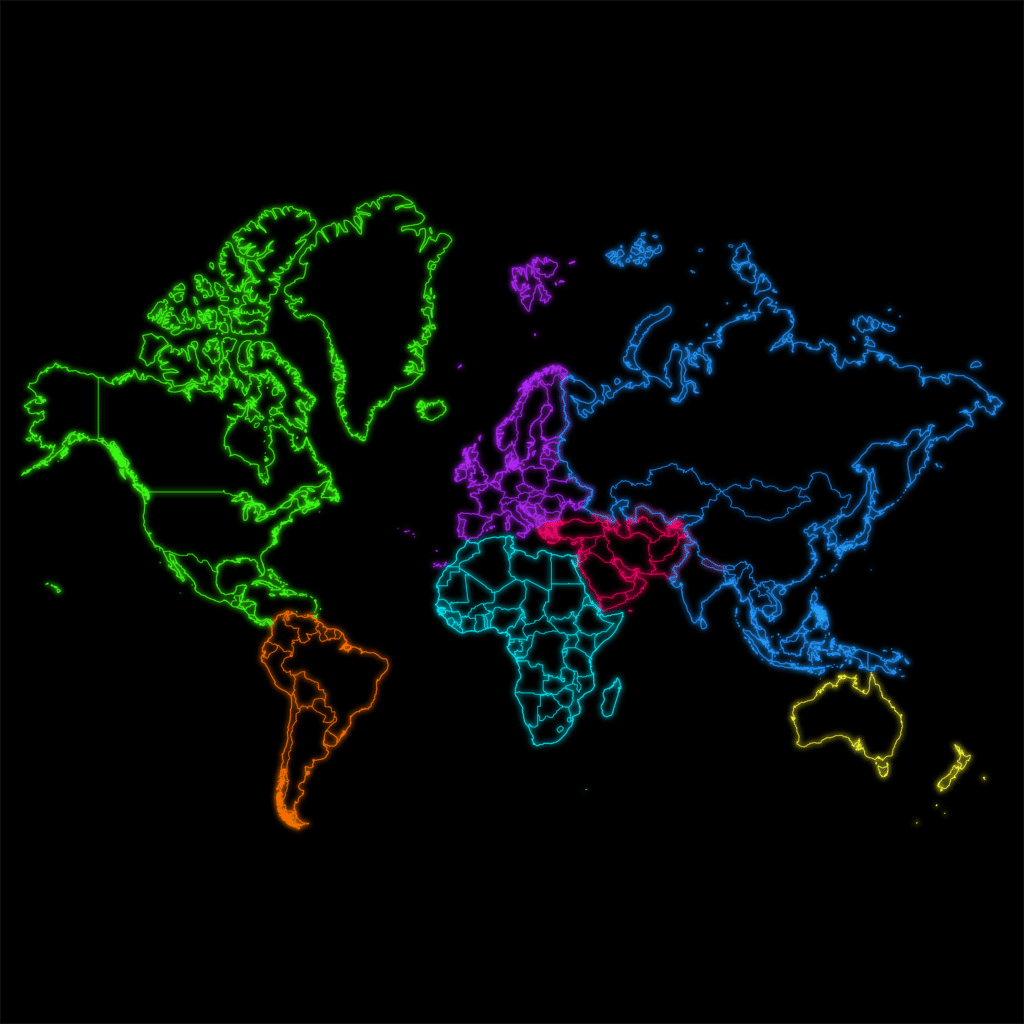 cheezzecake neon map